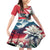 Austria Black Eagle Family Matching Off Shoulder Short Dress and Hawaiian Shirt Edelweiss with Austrian Flag - Wonder Print Shop