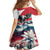 Austria Black Eagle Family Matching Off Shoulder Short Dress and Hawaiian Shirt Edelweiss with Austrian Flag - Wonder Print Shop