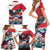 Austria Black Eagle Family Matching Short Sleeve Bodycon Dress and Hawaiian Shirt Edelweiss with Austrian Flag - Wonder Print Shop