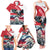 Austria Black Eagle Family Matching Tank Maxi Dress and Hawaiian Shirt Edelweiss with Austrian Flag - Wonder Print Shop