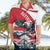 Austria Black Eagle Hawaiian Shirt Edelweiss with Austrian Flag - Wonder Print Shop