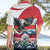 Austria Black Eagle Hawaiian Shirt Edelweiss with Austrian Flag - Wonder Print Shop