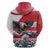 Austria Black Eagle Hoodie Edelweiss with Austrian Flag - Wonder Print Shop