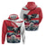 Austria Black Eagle Hoodie Edelweiss with Austrian Flag - Wonder Print Shop