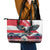 Austria Black Eagle Leather Tote Bag Edelweiss with Austrian Flag - Wonder Print Shop