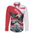 Austria Black Eagle Long Sleeve Button Shirt Edelweiss with Austrian Flag - Wonder Print Shop