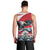 Austria Black Eagle Men Tank Top Edelweiss with Austrian Flag