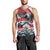 Austria Black Eagle Men Tank Top Edelweiss with Austrian Flag