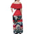 Austria Black Eagle Off Shoulder Maxi Dress Edelweiss with Austrian Flag - Wonder Print Shop