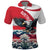 Austria Black Eagle Polo Shirt Edelweiss with Austrian Flag - Wonder Print Shop