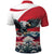 Austria Black Eagle Polo Shirt Edelweiss with Austrian Flag - Wonder Print Shop