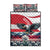 Austria Black Eagle Quilt Bed Set Edelweiss with Austrian Flag - Wonder Print Shop