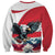 Austria Black Eagle Sweatshirt Edelweiss with Austrian Flag - Wonder Print Shop