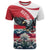 Austria Black Eagle T Shirt Edelweiss with Austrian Flag - Wonder Print Shop