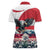 Austria Black Eagle Women Polo Shirt Edelweiss with Austrian Flag - Wonder Print Shop