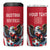 Custom Austria Football 4 in 1 Can Cooler Tumbler Das Team With Eagle Mascot - Wonder Print Shop