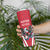 Custom Austria Football Skinny Tumbler Das Team With Eagle Mascot