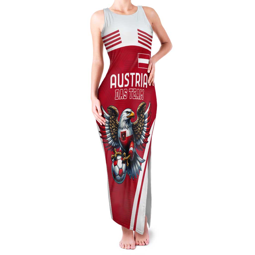 Custom Austria Football Tank Maxi Dress Das Team With Eagle Mascot - Wonder Print Shop