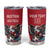 Custom Austria Football Tumbler Cup Das Team With Eagle Mascot - Wonder Print Shop