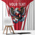 Custom Austria Football Window Curtain Das Team With Eagle Mascot - Wonder Print Shop