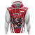 Custom Austria Football Zip Hoodie Das Team With Eagle Mascot - Wonder Print Shop