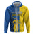 Ukraine Statehood Day 1918 Hoodie Coat Of Arms With Ukrainian Folk Pattern