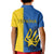 Ukraine Statehood Day 1918 Kid Polo Shirt Coat Of Arms With Ukrainian Folk Pattern