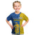 Ukraine Statehood Day 1918 Kid T Shirt Coat Of Arms With Ukrainian Folk Pattern