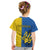 Ukraine Statehood Day 1918 Kid T Shirt Coat Of Arms With Ukrainian Folk Pattern