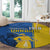 Ukraine Statehood Day 1918 Round Carpet Coat Of Arms With Ukrainian Folk Pattern