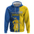 Ukraine Statehood Day 1918 Zip Hoodie Coat Of Arms With Ukrainian Folk Pattern