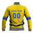 Custom Ukraine Football Baseball Jacket Come On Zbirna Yellow Version