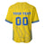 Custom Ukraine Football Baseball Jersey Come On Zbirna Yellow Version