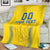 Custom Ukraine Football Blanket Come On Zbirna Yellow Version