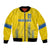 Custom Ukraine Football Bomber Jacket Come On Zbirna Yellow Version