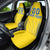 Custom Ukraine Football Car Seat Cover Come On Zbirna Yellow Version