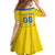 Custom Ukraine Football Family Matching Mermaid Dress and Hawaiian Shirt Come On Zbirna Yellow Version