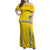 Custom Ukraine Football Family Matching Off Shoulder Maxi Dress and Hawaiian Shirt Come On Zbirna Yellow Version