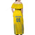 Custom Ukraine Football Family Matching Off Shoulder Maxi Dress and Hawaiian Shirt Come On Zbirna Yellow Version