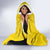 Custom Ukraine Football Hooded Blanket Come On Zbirna Yellow Version