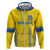 Custom Ukraine Football Hoodie Come On Zbirna Yellow Version