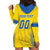 Custom Ukraine Football Hoodie Dress Come On Zbirna Yellow Version