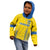 Custom Ukraine Football Kid Hoodie Come On Zbirna Yellow Version