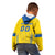 Custom Ukraine Football Kid Hoodie Come On Zbirna Yellow Version