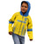 Custom Ukraine Football Kid Hoodie Come On Zbirna Yellow Version