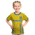 Custom Ukraine Football Kid T Shirt Come On Zbirna Yellow Version