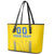 Custom Ukraine Football Leather Tote Bag Come On Zbirna Yellow Version