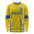 Custom Ukraine Football Long Sleeve Shirt Come On Zbirna Yellow Version