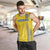 Custom Ukraine Football Men Tank Top Come On Zbirna Yellow Version