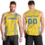 Custom Ukraine Football Men Tank Top Come On Zbirna Yellow Version